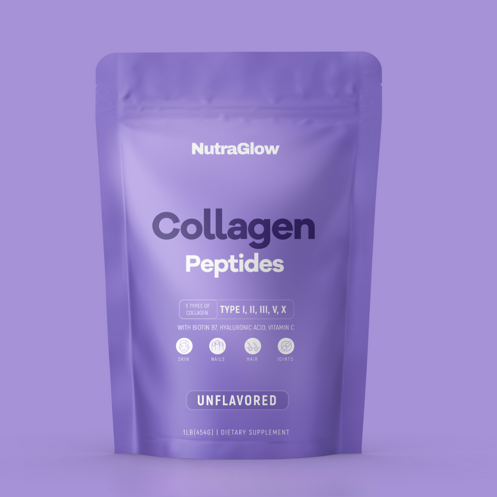 Nutra Glow – Fórmula avanzada para arrugas, cabello y uñas saludables